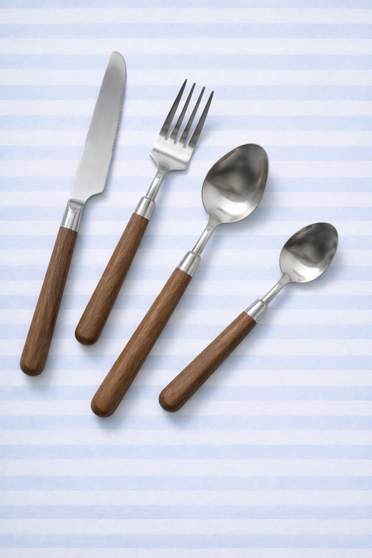 Colher de sobremesa em madeira