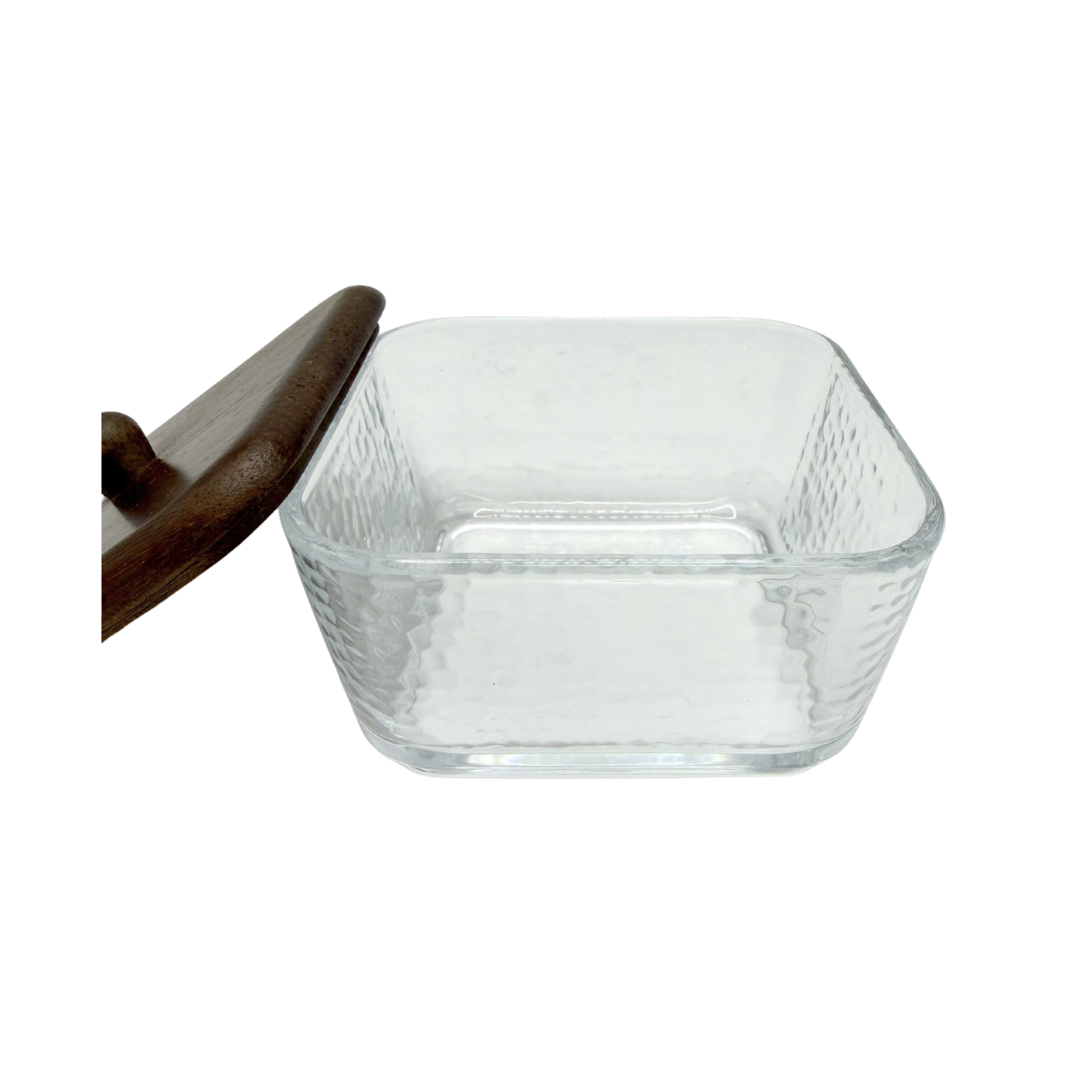 Kit 3 potes de vidro com bandeja Forja Bruta