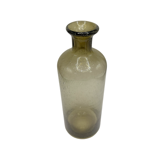Vaso em vidro Fumê 30x10cm
