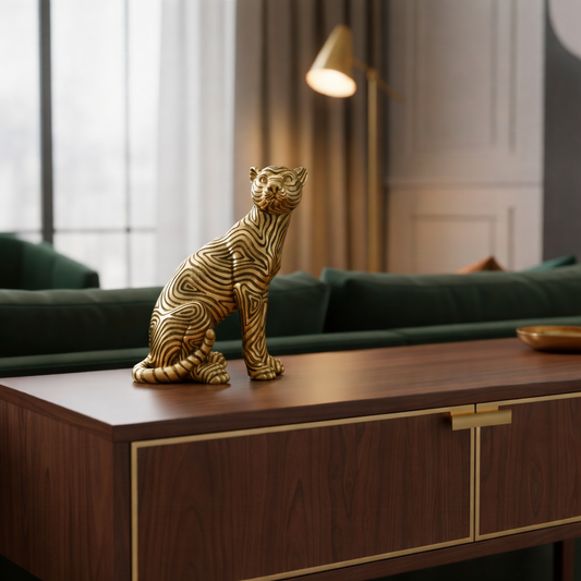 Escultura onça listrada