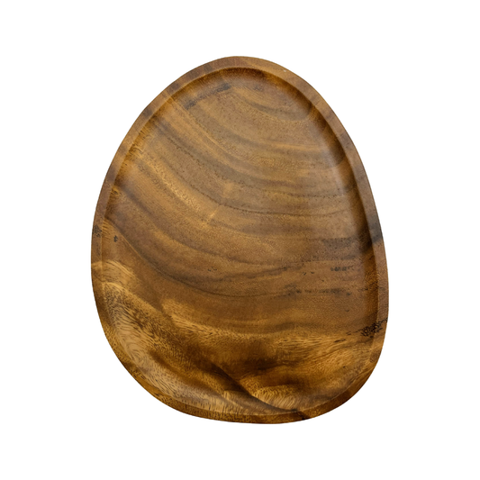 Tábua Origens em madeira maciça nozes com forma orgânica - 21x26x2cm - Il Nido