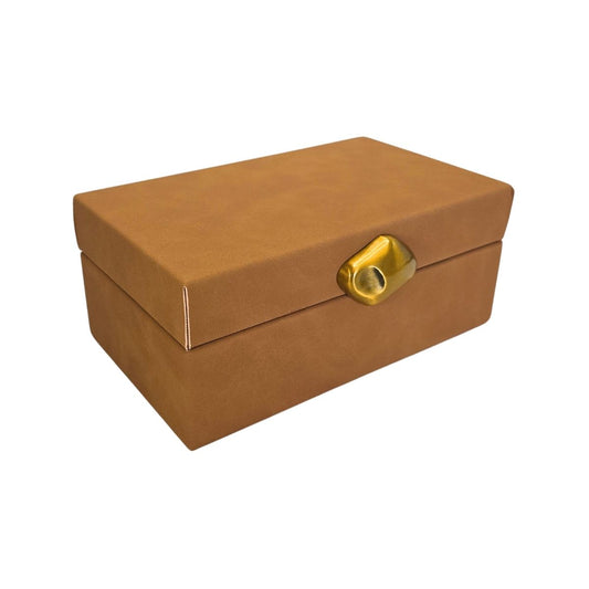 Kit Caixa decorativa Stone + Ampulheta de vidro Entardecer