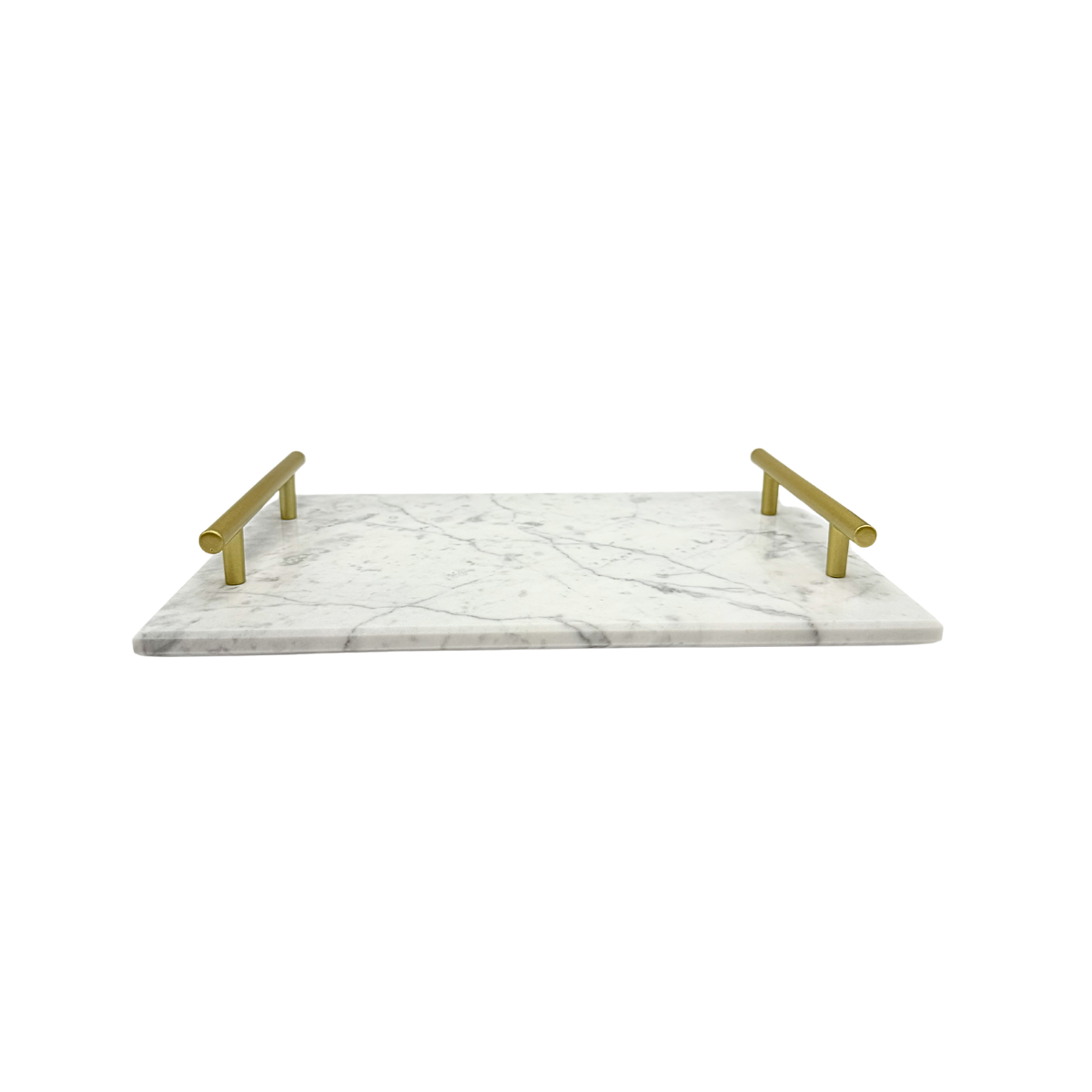 Bandeja de mármore branco Duna 20x30cm
