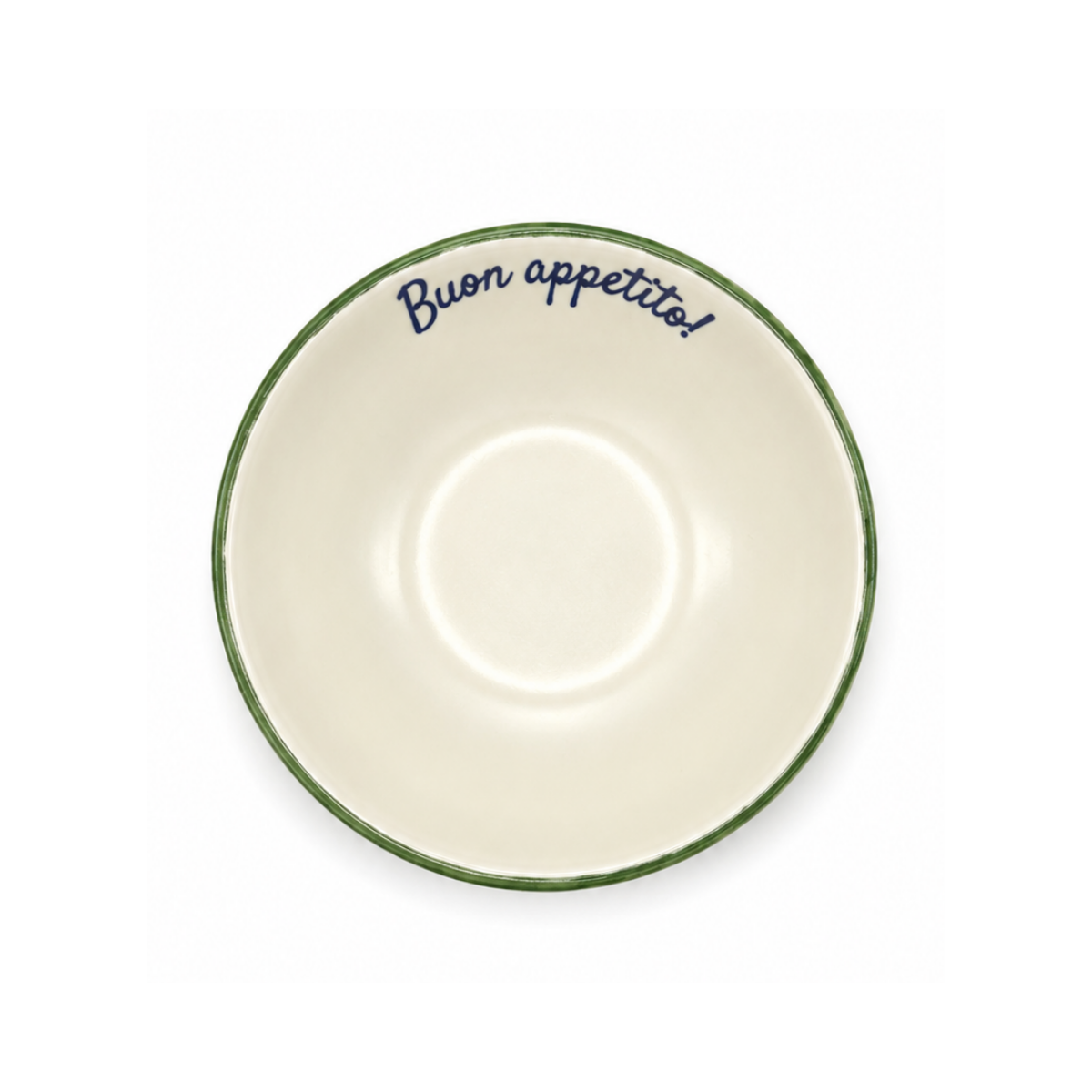 Bowl ceramica buon appetito Italia verde 15cm - Il Nido