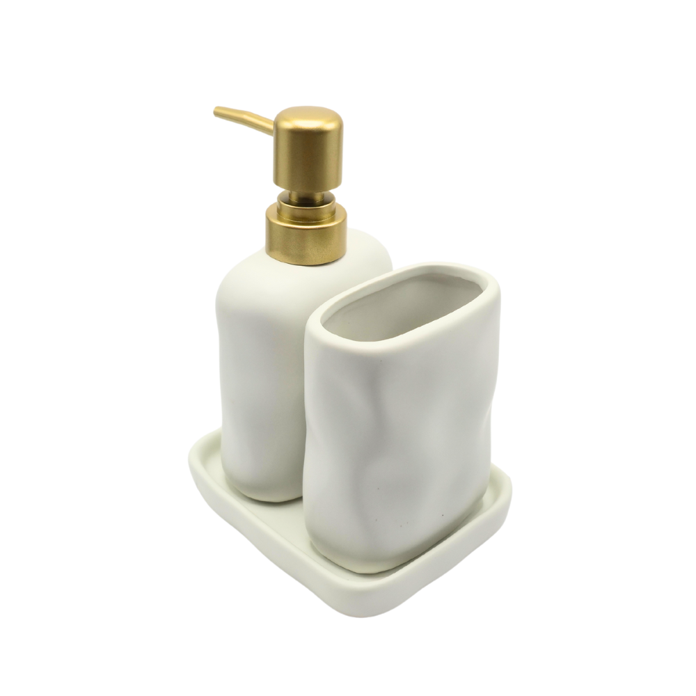 Kit 3 peças para banheiro cerâmica