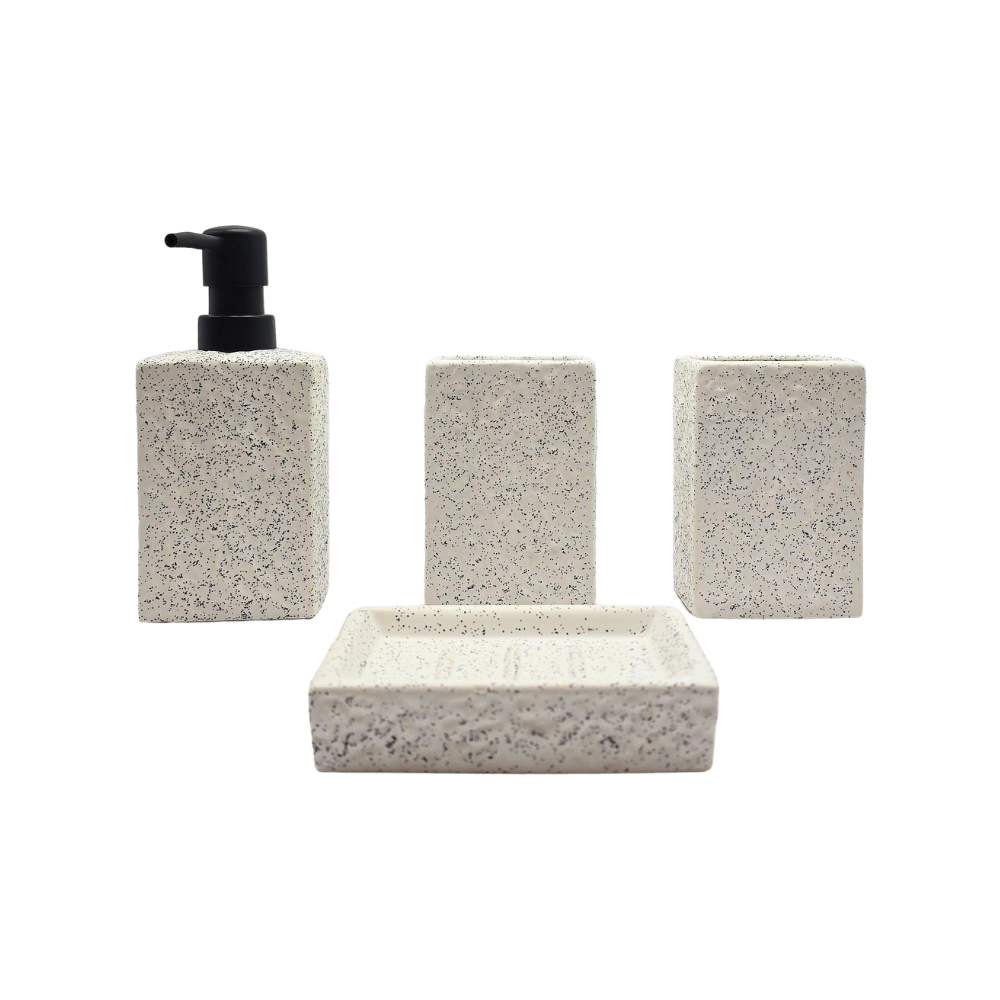 Kit 4 peças para banheiro cerâmica