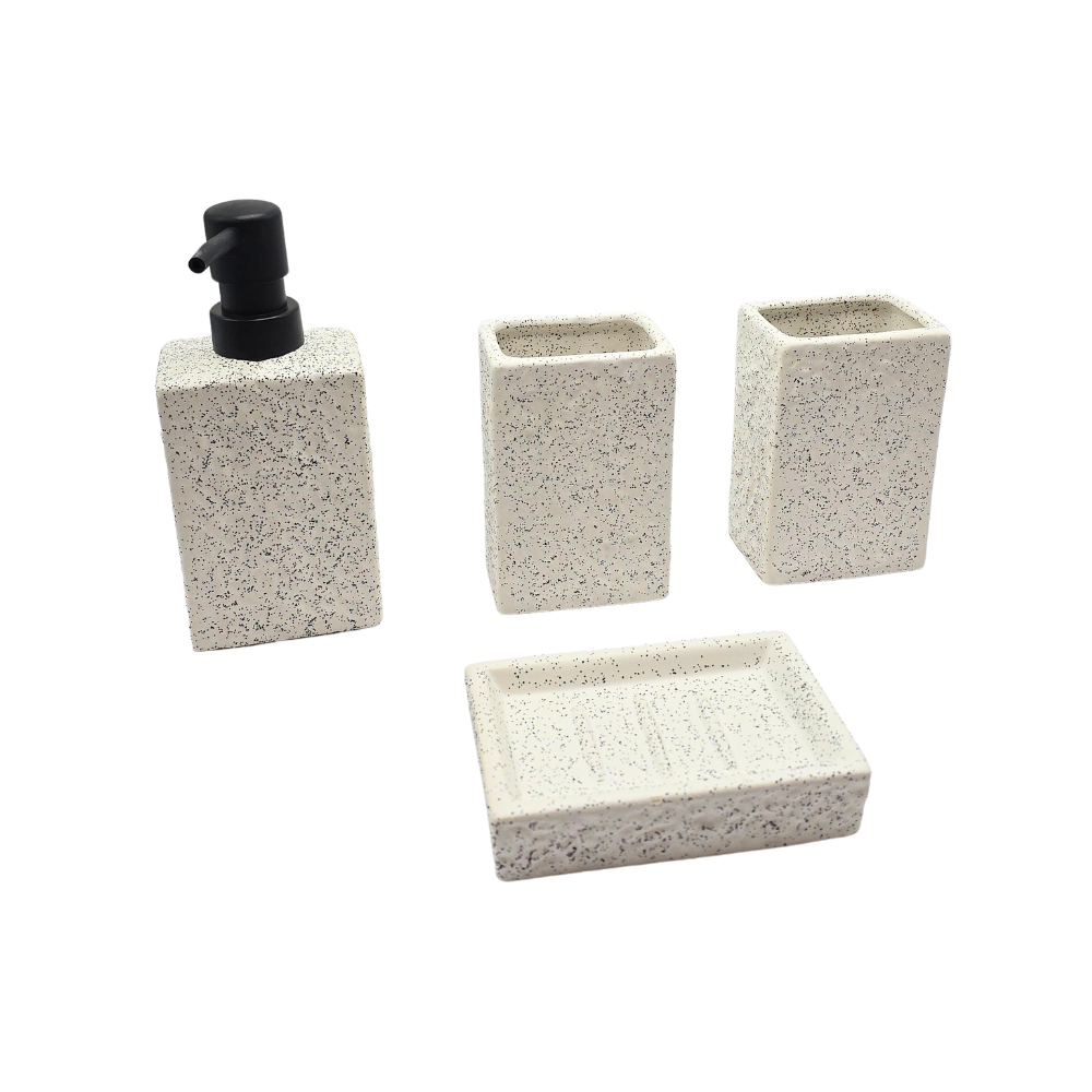 Kit 4 peças para banheiro cerâmica
