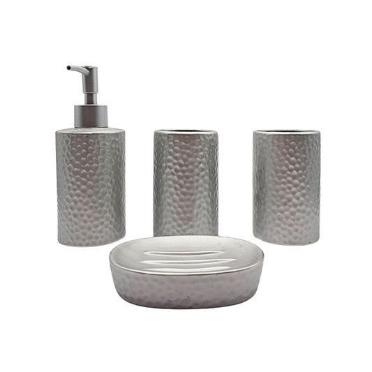 Kit 4 peças para banheiro cerâmica