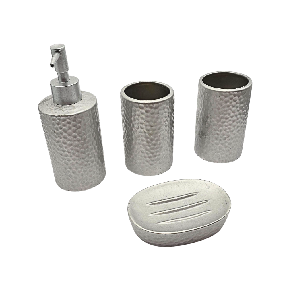Kit 4 peças para banheiro cerâmica