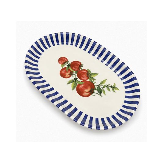 Travessa Tomatinhos Stripes 22x34,5cm - Il Nido