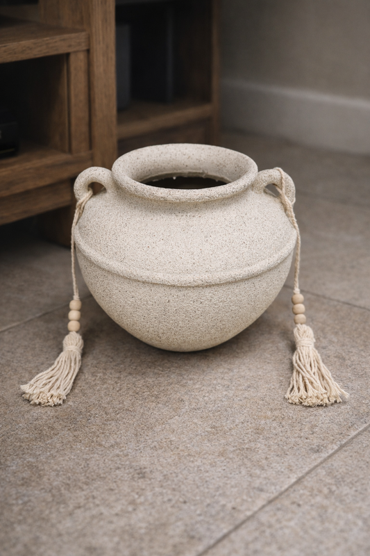 Vaso em poliresina Tierra 25x18cm - Il Nido