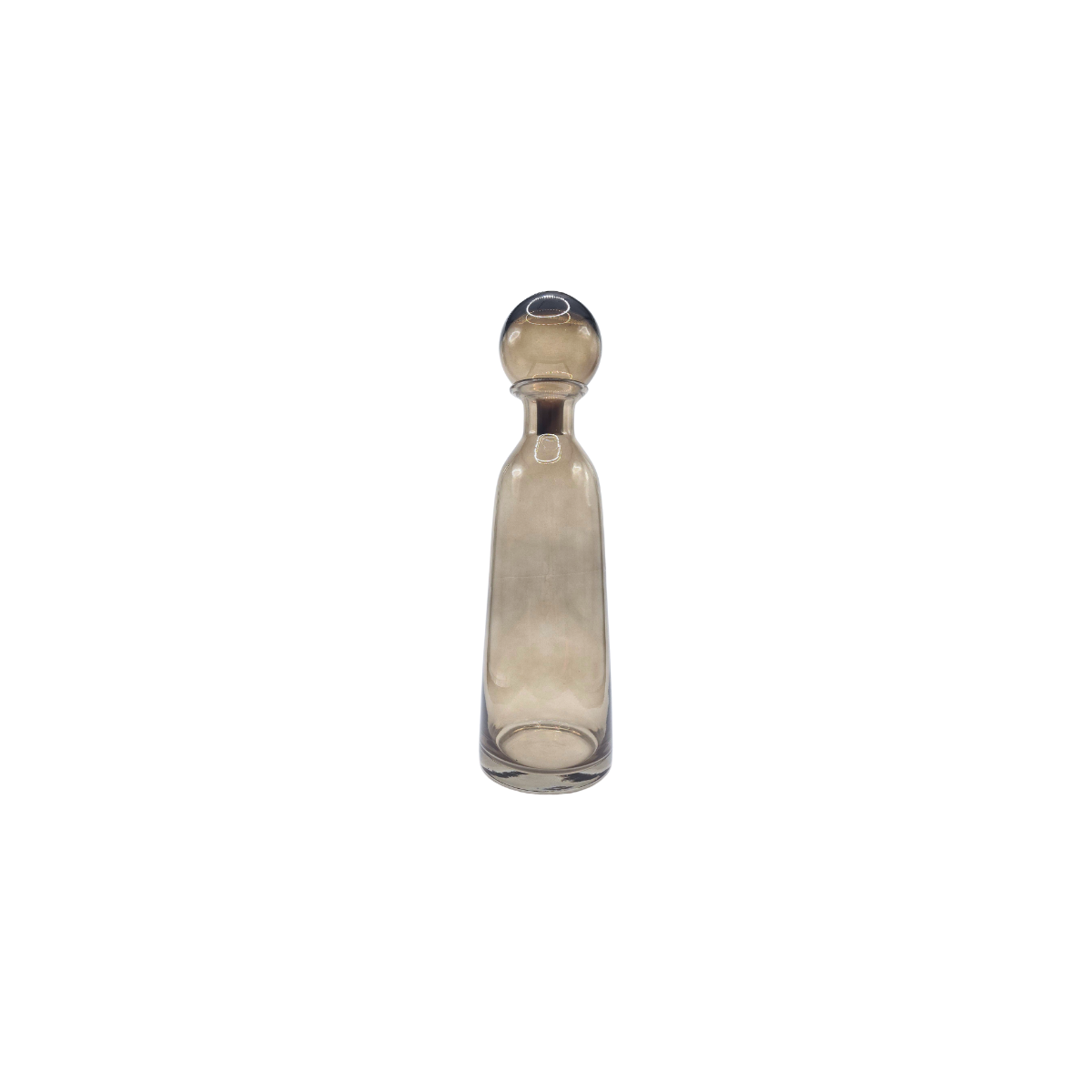 conjunto 3 peças de vasos de vidro fume