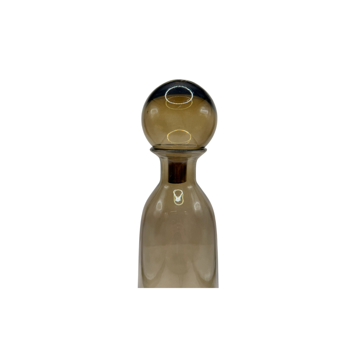 conjunto 3 peças de vasos de vidro fume