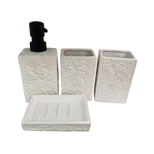 Kit 4 peças para banheiro cerâmica