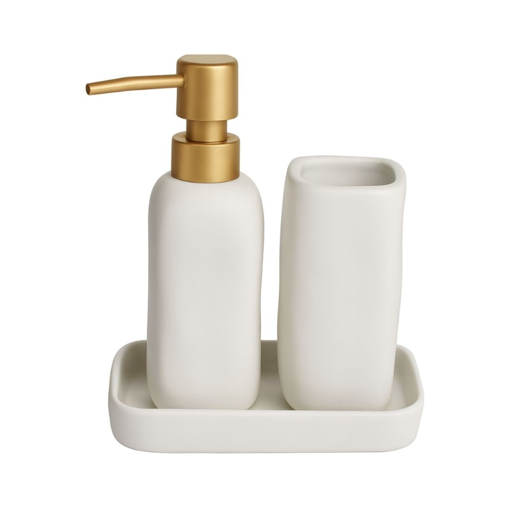 Kit 3 peças para banheiro cerâmica