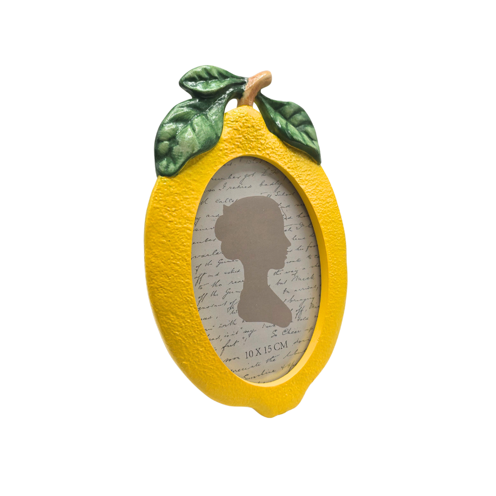Porta-retrato Limone formato de limão siciliano em vista detalhada - Il Nido