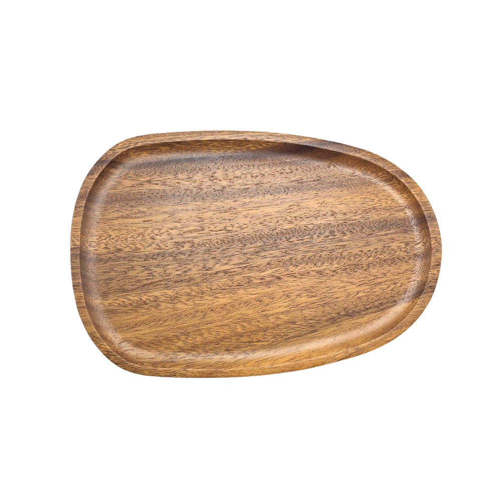 Tábua Origens em madeira maciça nozes com forma orgânica - 20x30x2cm - Il Nido