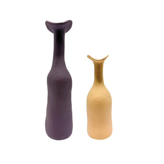 Conjunto de vasos em cerâmica Florero 2 peças