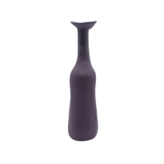 Vaso de cerâmica Florero Chico cor bordô - 34x13,5x13,5cm - Il Nido