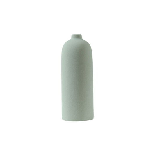 Vaso de cerâmica Sálvia cor verde sálvia - 18,5x8cm - Il Nido